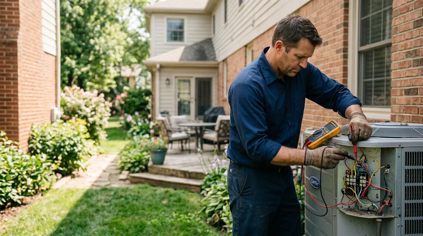HVAC technician working near New Cumberland, WV